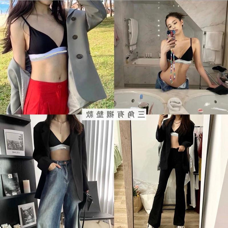 😍2件折60😍 CK 運動內衣褲  有親墊可拆解 細肩帶 女生深v性感內衣套裝 純棉 丁字褲 無痕成套女用內衣 胸罩-細節圖9