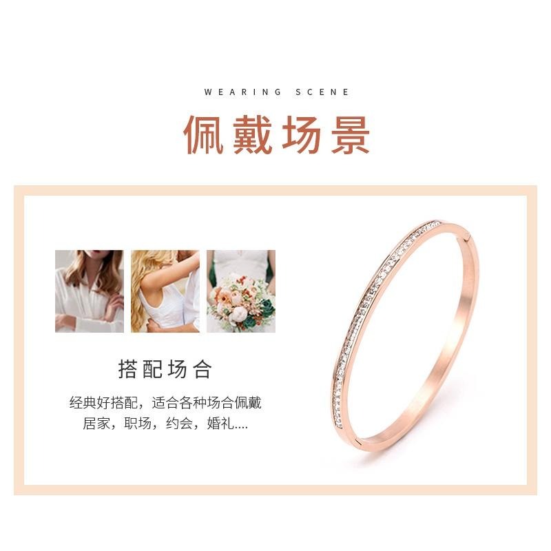 🎀(新品超優惠價 現貨在台)百搭水鑽手鍊 飾品 可甜美可個性🎀-細節圖3