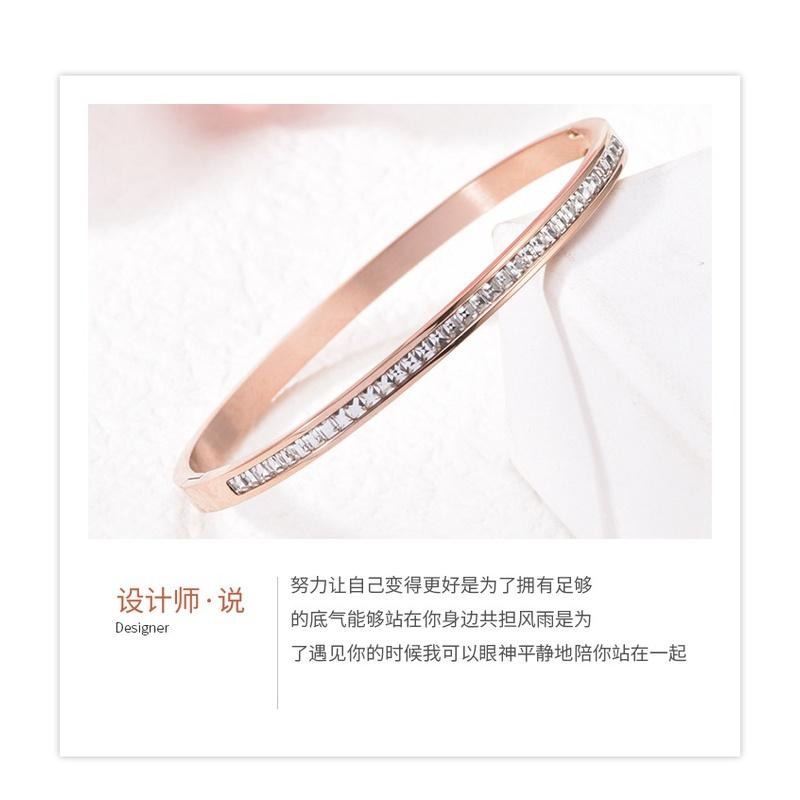 🎀(新品超優惠價 現貨在台)百搭水鑽手鍊 飾品 可甜美可個性🎀-細節圖4