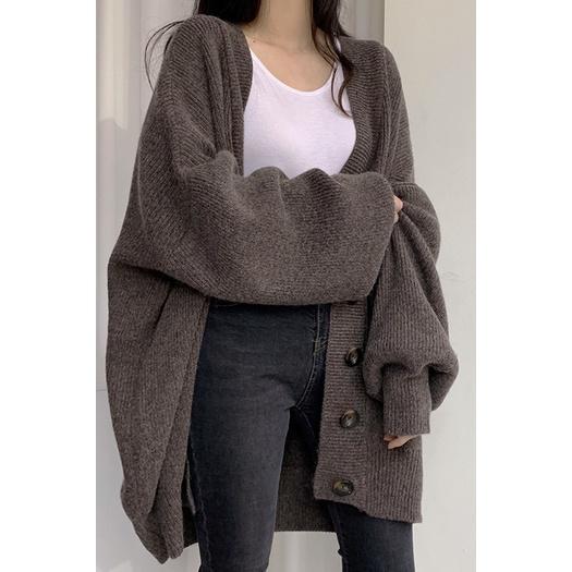 🎀(新品上市 限時特價)暖呼呼休閒女孩 寬鬆學院風針織小外套🎀-細節圖3