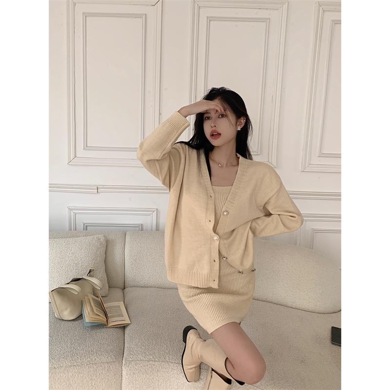 🎀(新品上市 限時特價)約會必勝 女孩必收 甜美超值二件式套裝 洋裝+小外套🎀-細節圖8