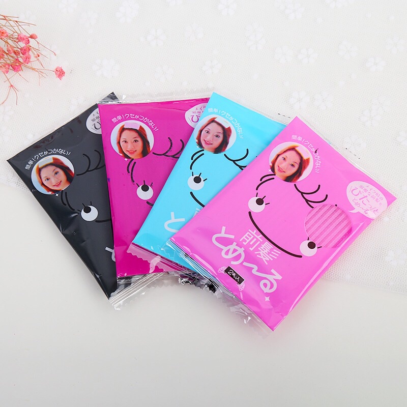 🎀(現貨在台)瀏海貼二片入 化粧洗臉必備(四色)🎀-細節圖4