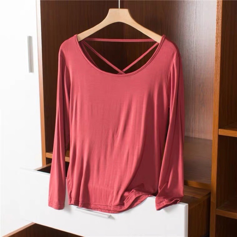 🎀(新品上市 限時特貨)百搭實穿 莫代爾美背上衣🎀-細節圖3