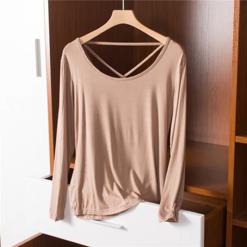 🎀(新品上市 限時特貨)百搭實穿 莫代爾美背上衣🎀-細節圖4