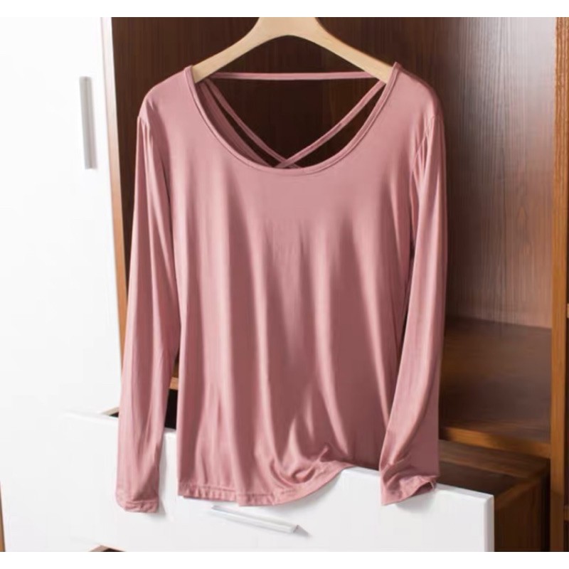 🎀(新品上市 限時特貨)百搭實穿 莫代爾美背上衣🎀-細節圖5