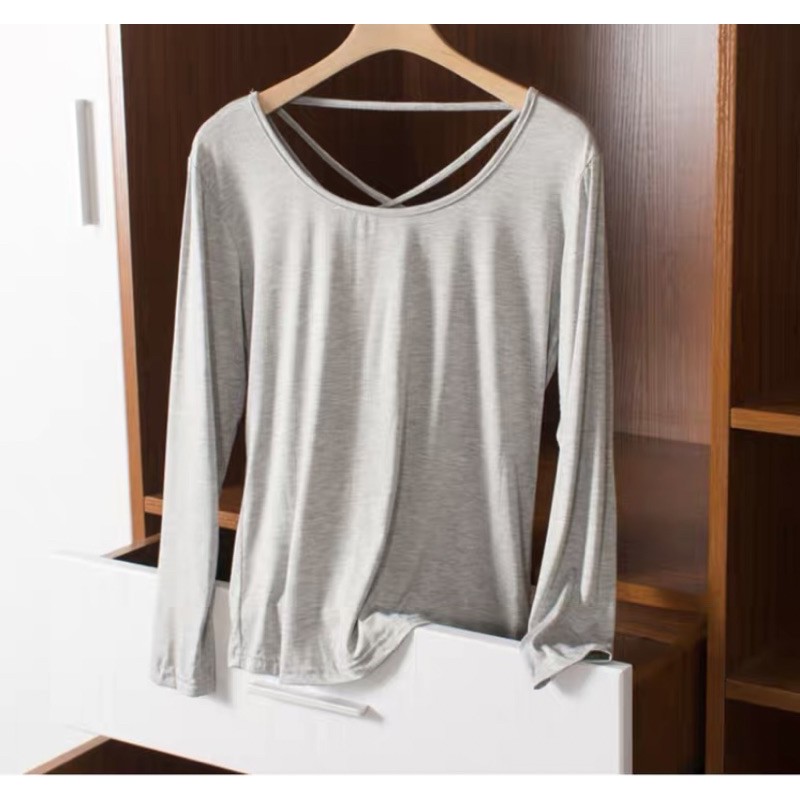 🎀(新品上市 限時特貨)百搭實穿 莫代爾美背上衣🎀-細節圖6