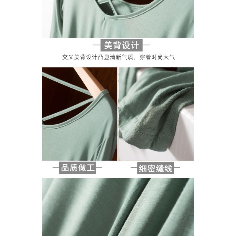 🎀(新品上市 限時特貨)百搭實穿 莫代爾美背上衣🎀-細節圖7