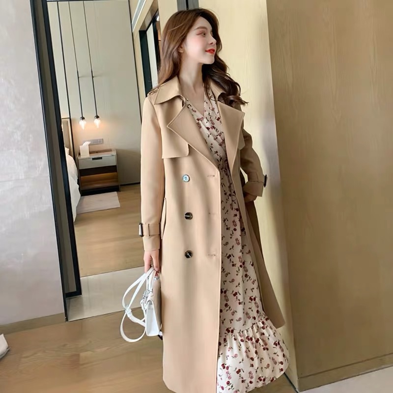 🎀(換季出清 大特價)必敗 大牌風範 經典風衣外套🧥 絕美超顯瘦🎀-細節圖2