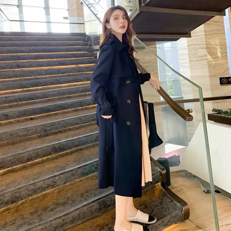 🎀(換季出清 大特價)必敗 大牌風範 經典風衣外套🧥 絕美超顯瘦🎀-細節圖3