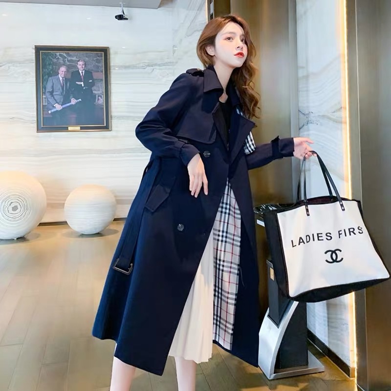 🎀(換季出清 大特價)必敗 大牌風範 經典風衣外套🧥 絕美超顯瘦🎀-細節圖4