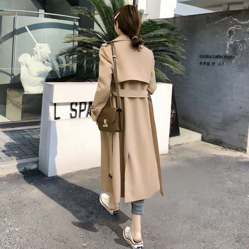 🎀(換季出清 大特價)必敗 大牌風範 經典風衣外套🧥 絕美超顯瘦🎀-細節圖5