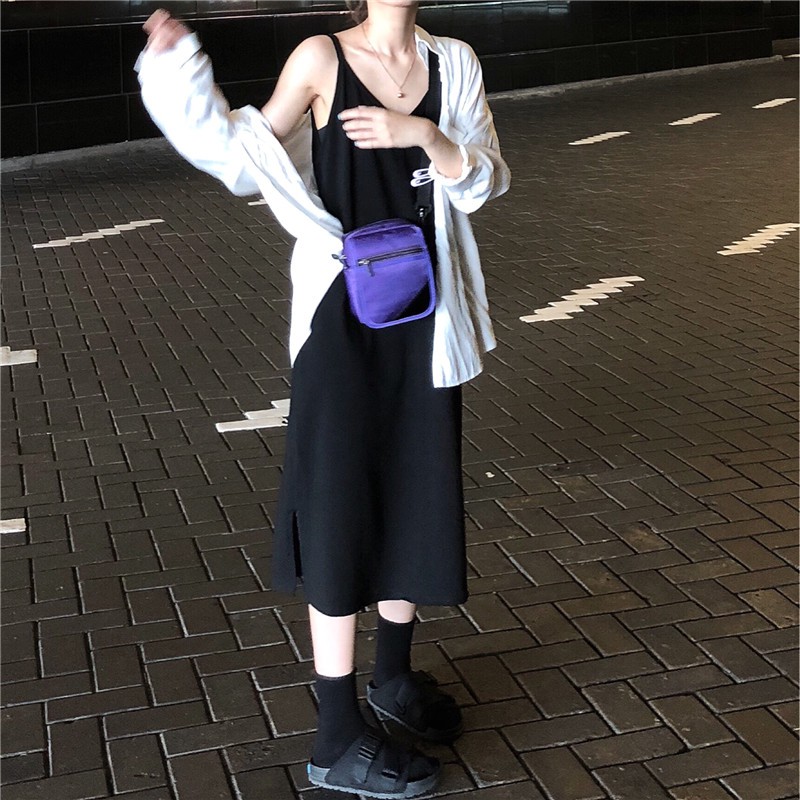 🎀韓款無袖長版黑色小洋裝🎀-細節圖5