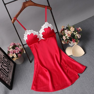 🎀男友最愛款 性感女神冰絲細肩帶連身裙洋裝 睡衣家居服🎀-細節圖4