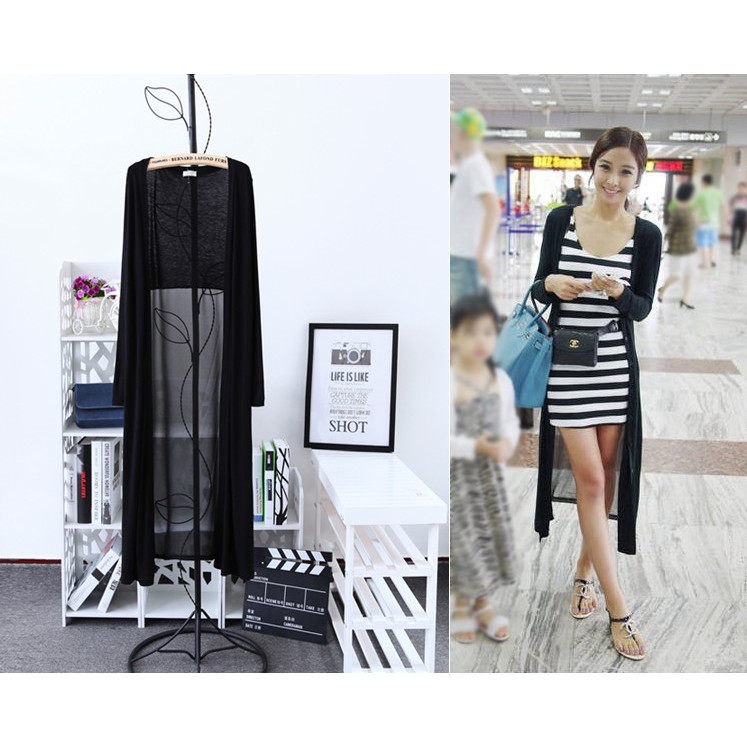 🎀超實穿莫代爾防晒薄款長外套罩夏夏季必備(三色)大碼可穿🎀-細節圖2