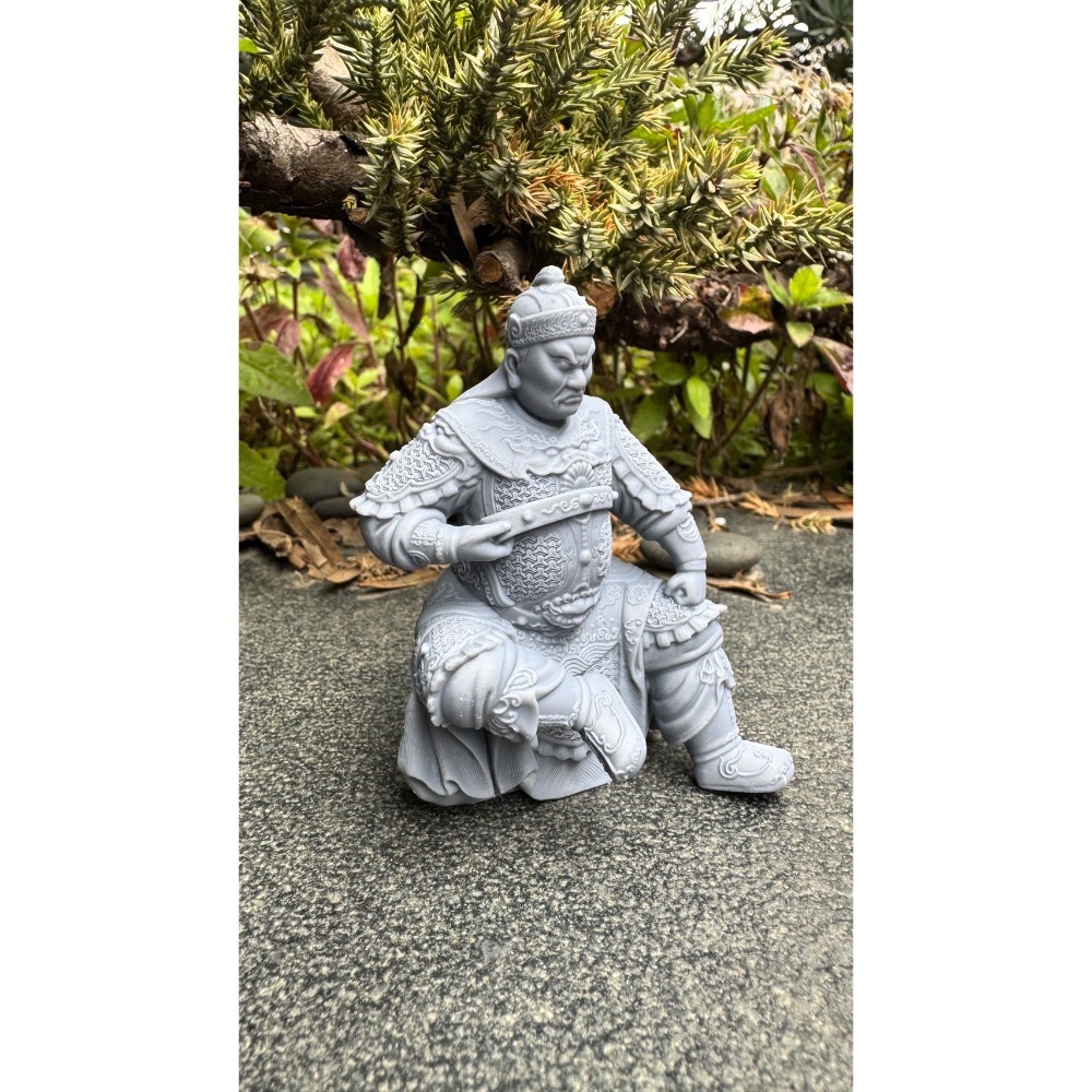 邢府千歲踩小鬼組 跪姿 神尊7公分 寬體拖椅7公分  整組含小鬼-細節圖4