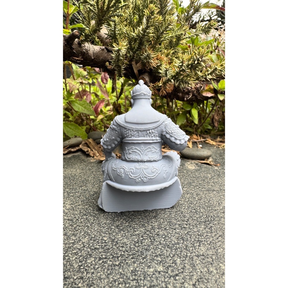 邢府千歲踩小鬼組 跪姿 神尊7公分 寬體拖椅7公分  整組含小鬼-細節圖5