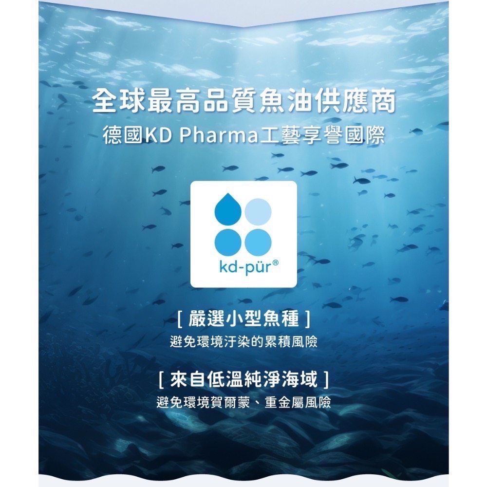 良馨 魚油  德國KD頂級魚油 60顆 rTG型態-細節圖5