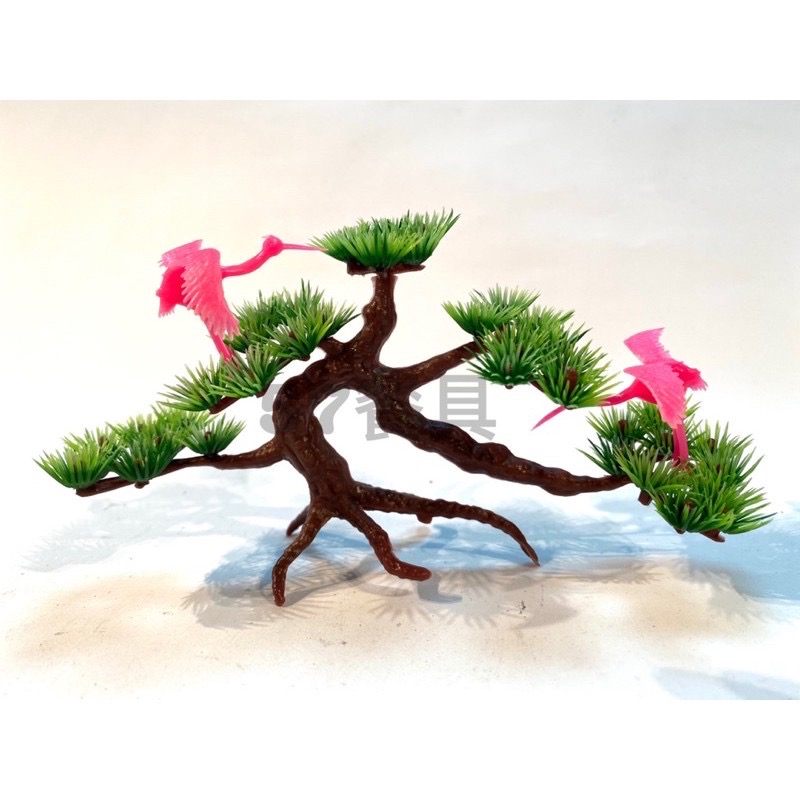 松樹 鶴 松鶴喜  日料 假花 人造花 婚宴 喜宴 菜盤裝飾 點綴 辦桌 擺飾 擺盤 冷盤盤飾 假松樹 仿真樹 人造樹-細節圖2