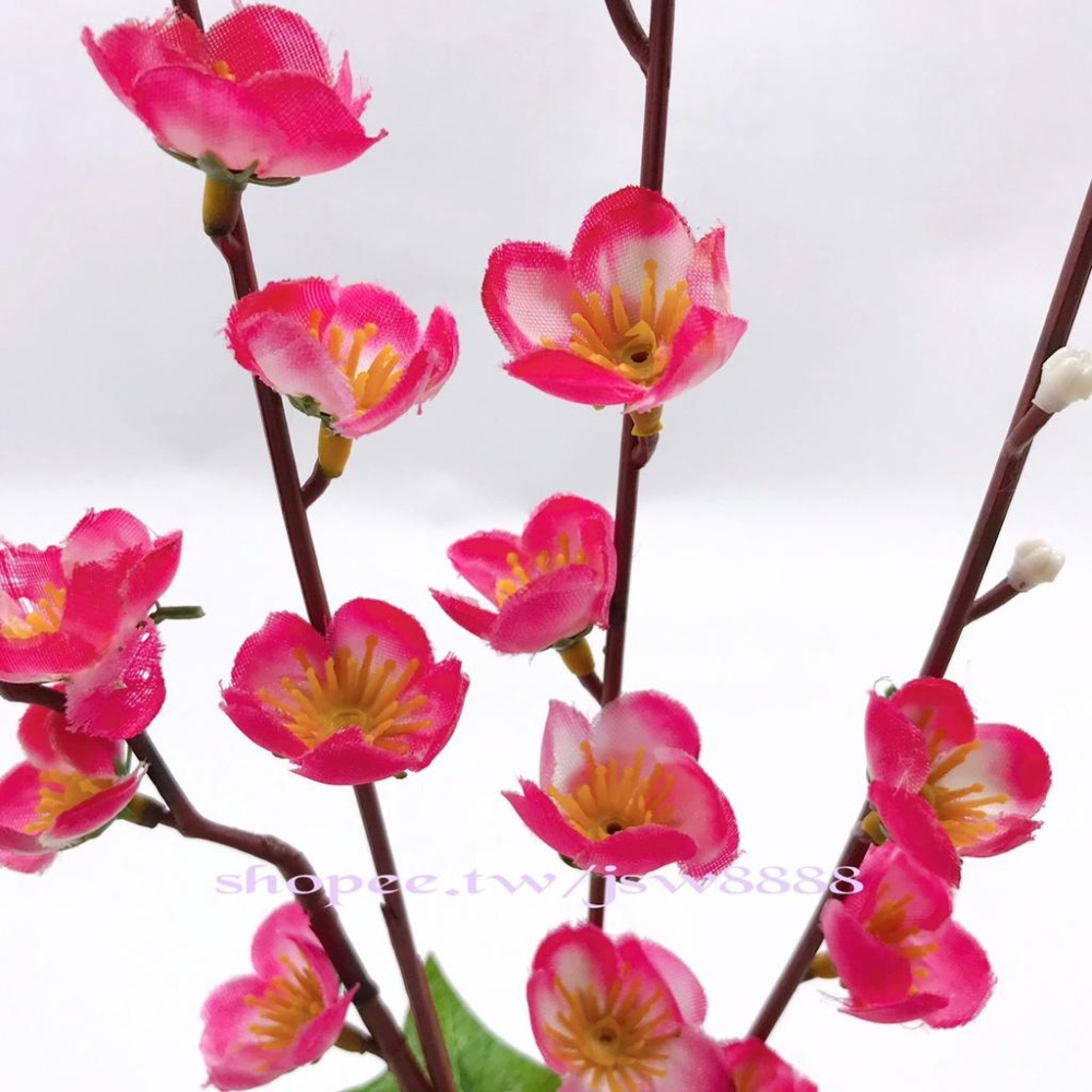 日式櫻花 盆景 仿真花 假花 梅花 赤身拼盤 菜色點綴 喜宴 辦桌 擺盤 假花點綴 意境料理 冷台 假樹 餐廳人造花-細節圖5