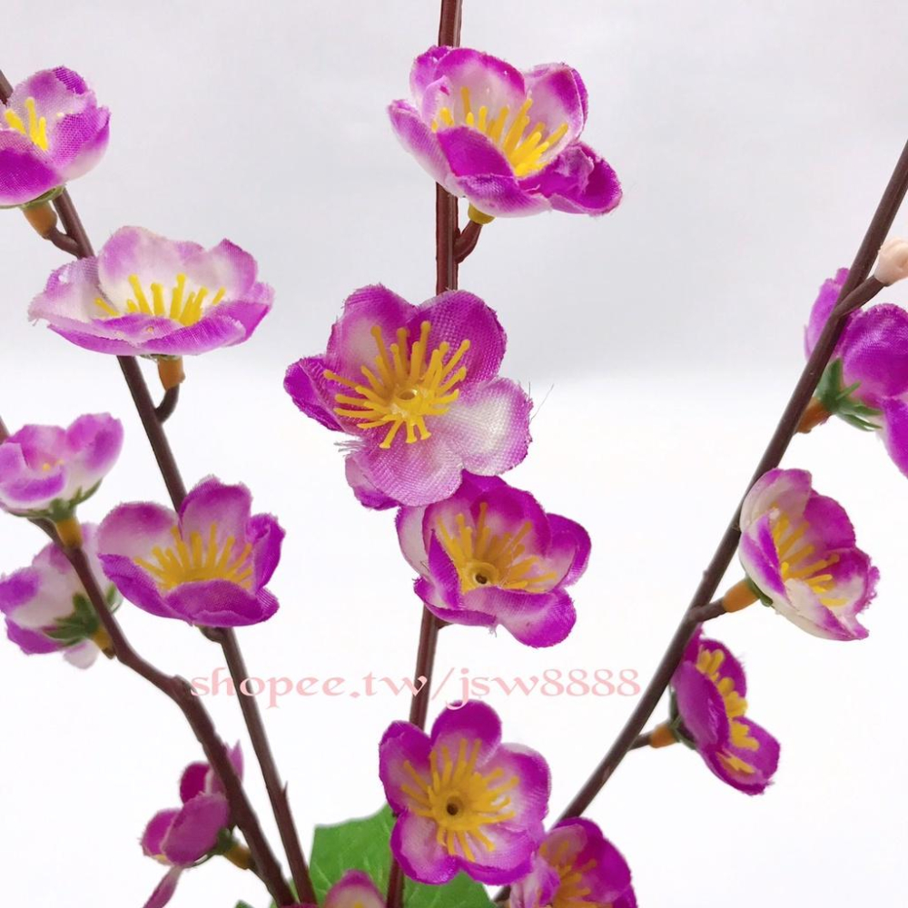 日式櫻花 盆景 仿真花 假花 梅花 赤身拼盤 菜色點綴 喜宴 辦桌 擺盤 假花點綴 意境料理 冷台 假樹 餐廳人造花-細節圖6