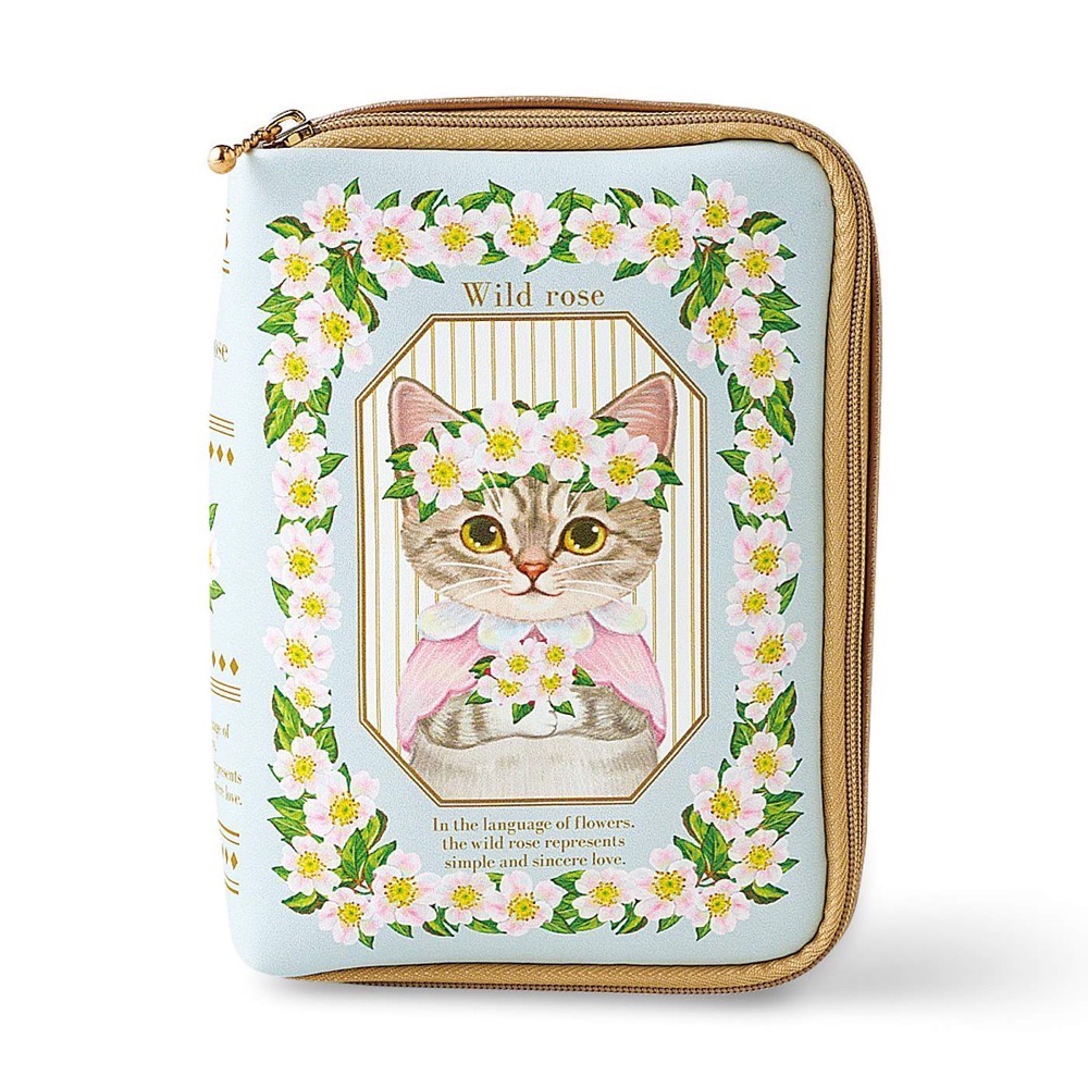 FELISSIMO 授權【貓部】花仙子植物圖鑑造型化妝包-細節圖8