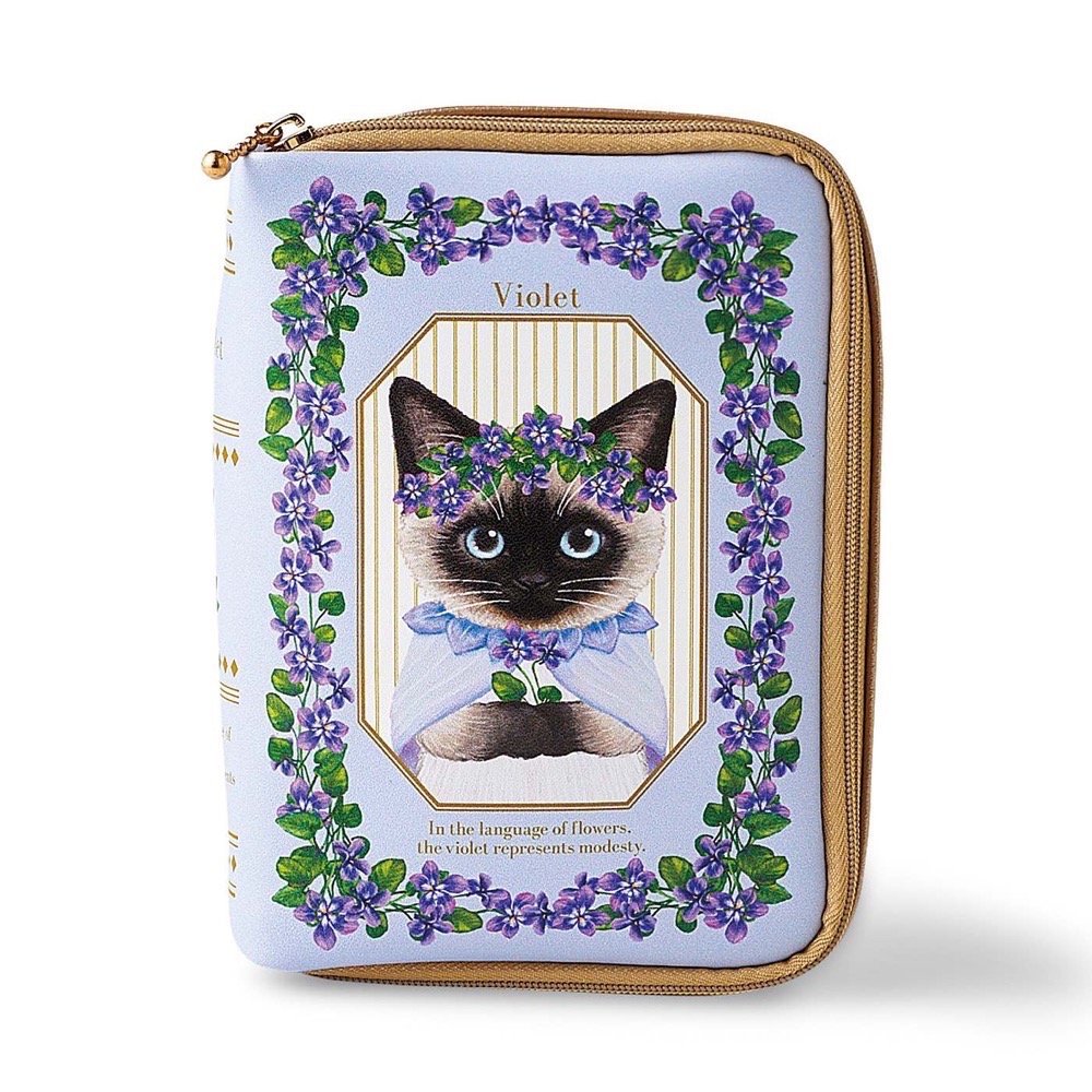 FELISSIMO 授權【貓部】花仙子植物圖鑑造型化妝包-細節圖9