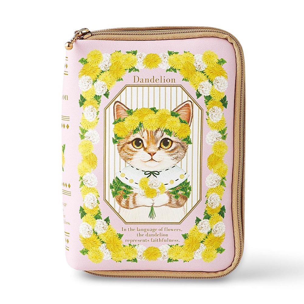 FELISSIMO 授權【貓部】花仙子植物圖鑑造型化妝包-細節圖10
