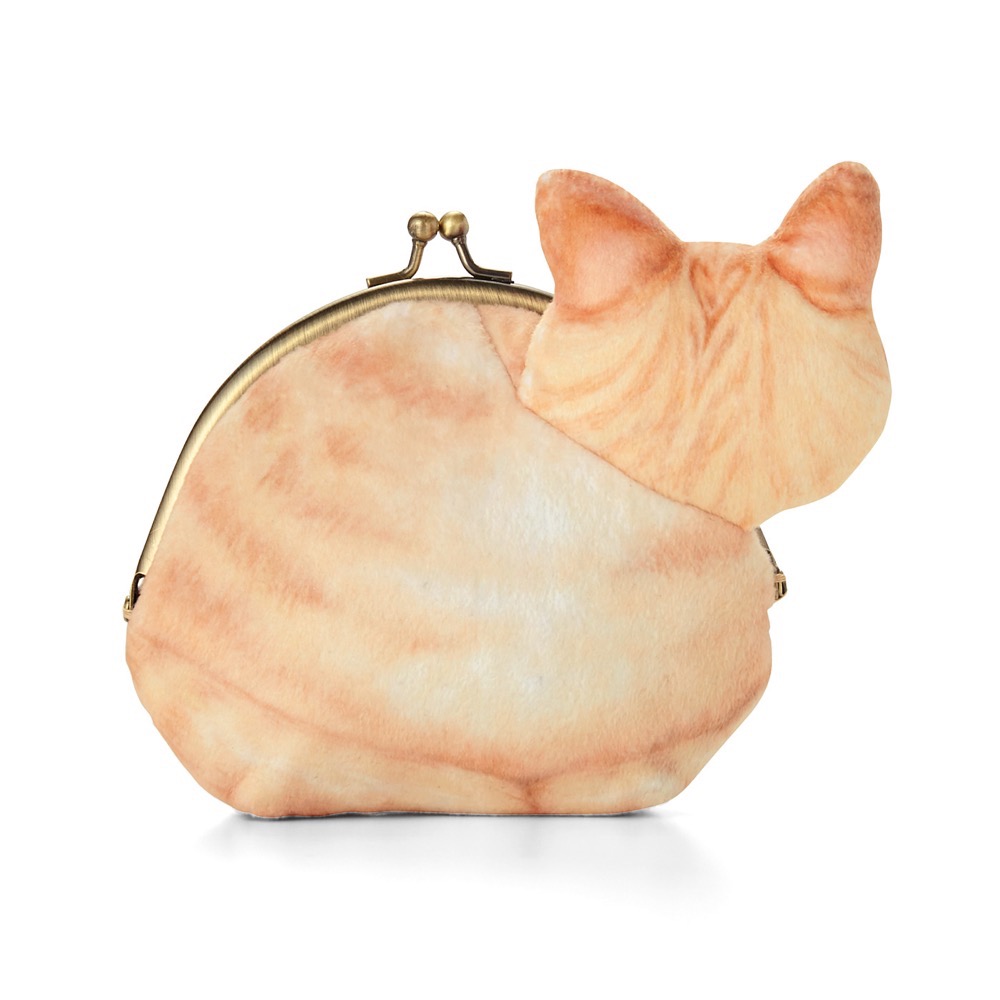 FELISSIMO 授權【貓部】討摸貓咪-萌喵回頭口金收納包-細節圖8