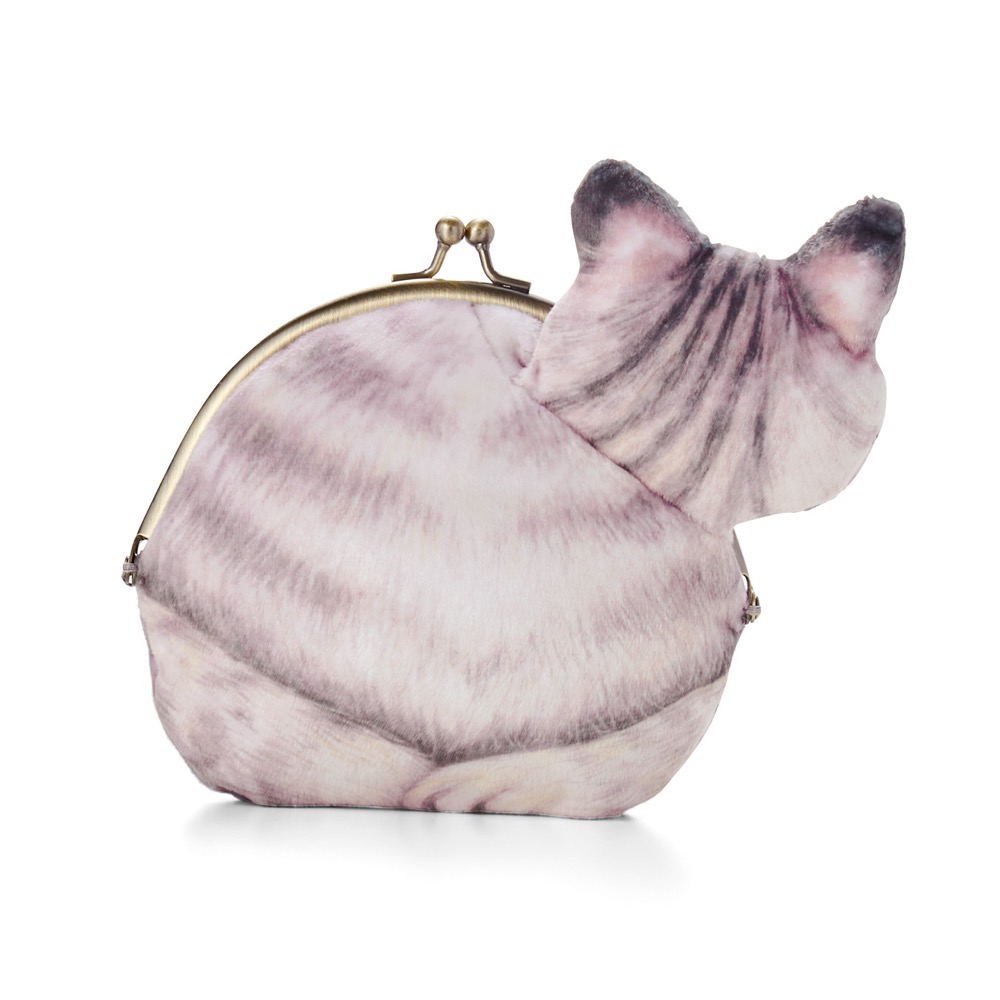 FELISSIMO 授權【貓部】討摸貓咪-萌喵回頭口金收納包-細節圖10