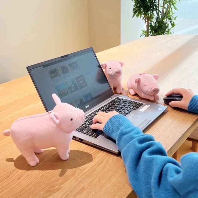 FELISSIMO 授權【YOU+MORE!】三隻小豬造型收納包-細節圖6