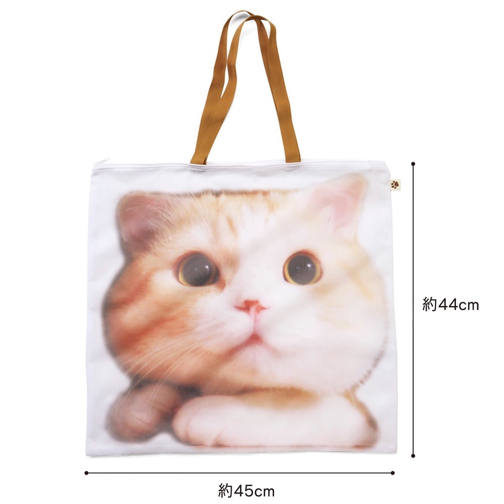 FELISSIMO 授權【貓部】大眼貓透氣網格肩背衣物收納袋-細節圖4