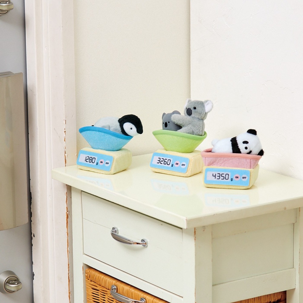 【YOU+MORE!】測量體重的動物寶寶鑰匙圈-細節圖2