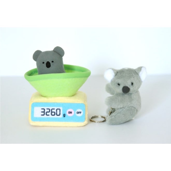 【YOU+MORE!】測量體重的動物寶寶鑰匙圈-細節圖3