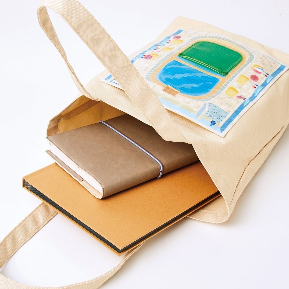 【YOU+MORE!】和風公共澡堂托特包-細節圖3