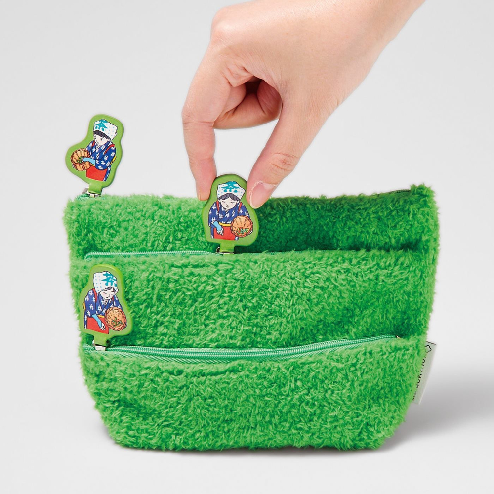 【YOU+MORE!】和風採茶少女收納包-細節圖2