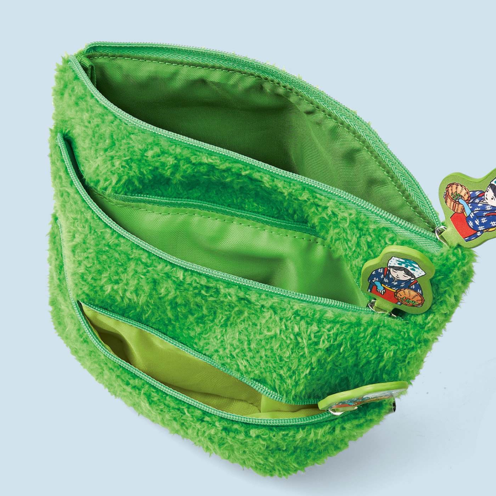 【YOU+MORE!】和風採茶少女收納包-細節圖3