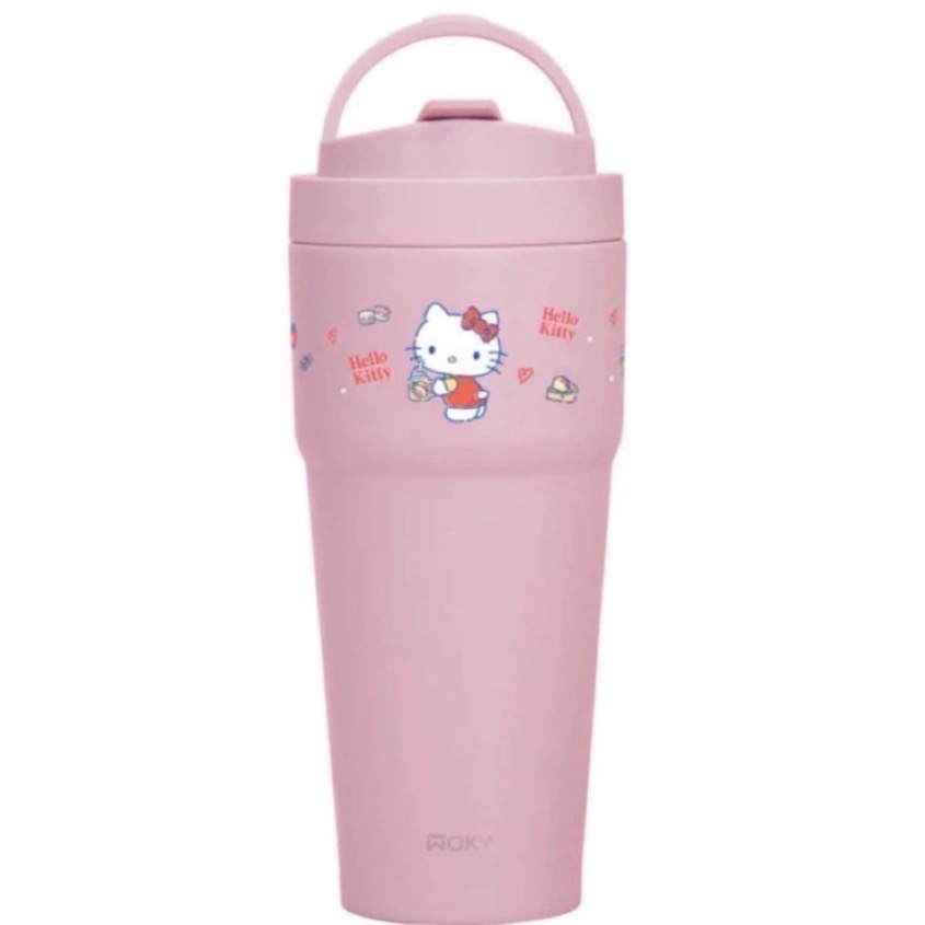 【WOKY X 三麗鷗】手提激凍輕芯鈦易 潔層保溫杯(750ml)-細節圖2