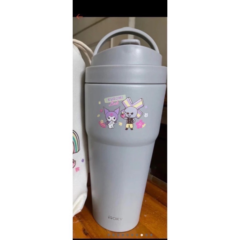 【WOKY X 三麗鷗】手提激凍輕芯鈦易 潔層保溫杯(750ml)-規格圖2