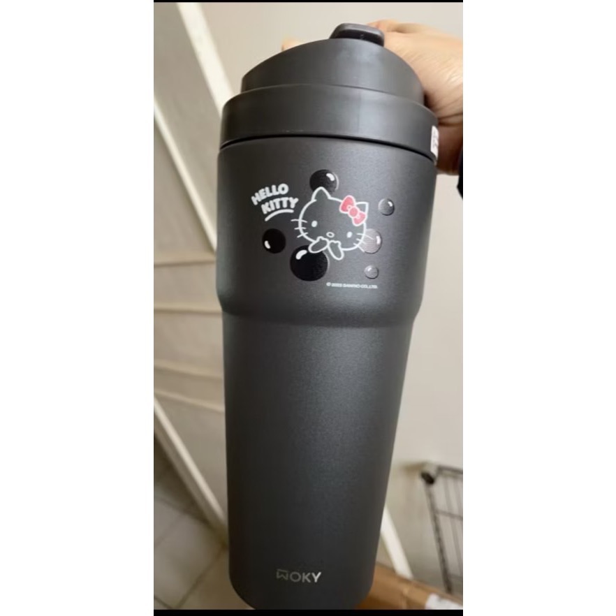【WOKY X 三麗鷗】手提激凍輕芯鈦易 潔層保溫杯(750ml)-規格圖2