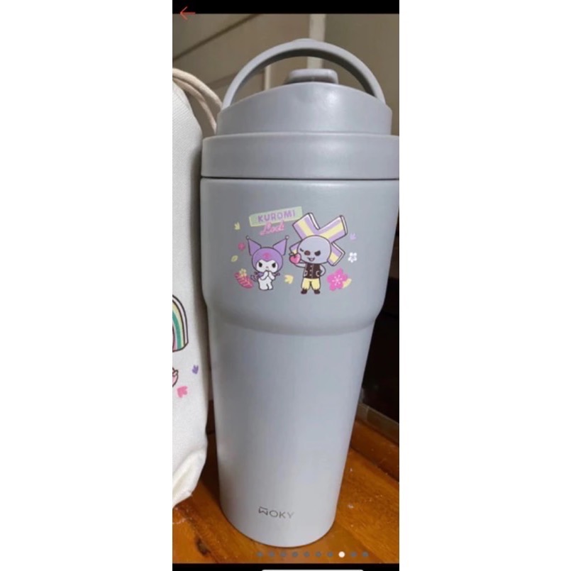 ￼【WOKY X 三麗鷗】 Kitty聯名 手提鈦瓷保溫杯750ml(附吸管)-規格圖8