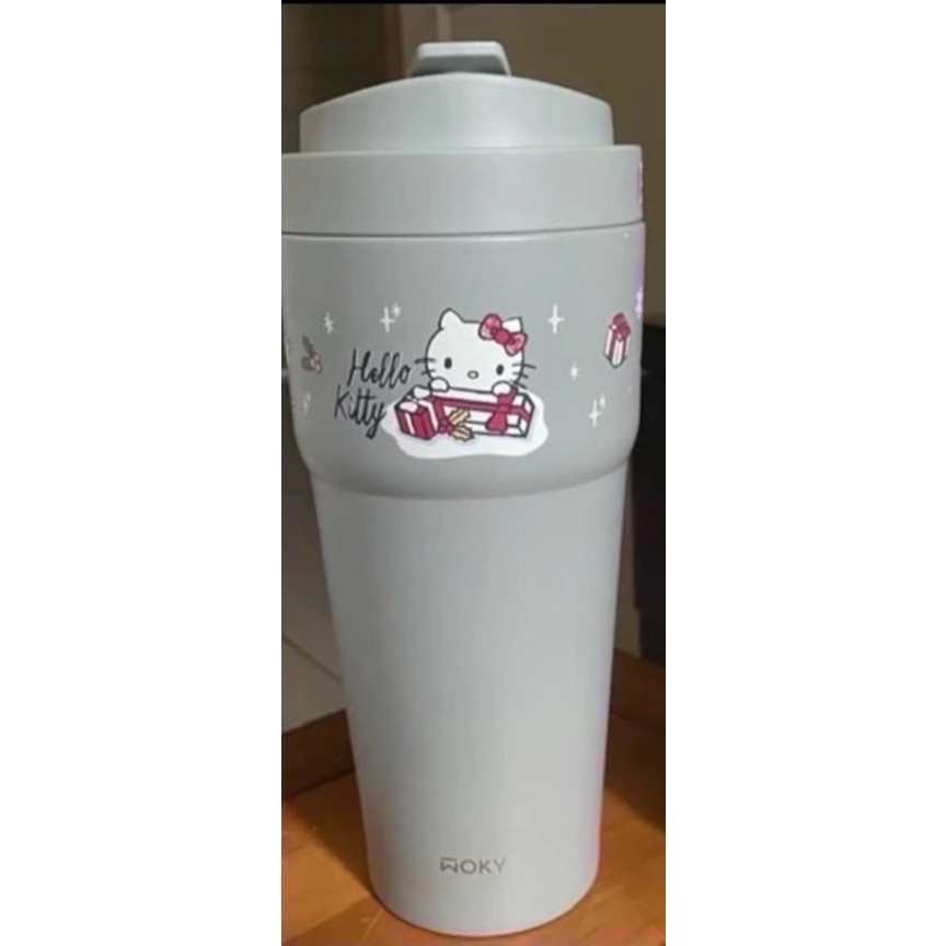 ￼WOKY X SANRIO-Hello Kitty -[●●]渾圓杯鈦陶瓷750ml 二代-細節圖5