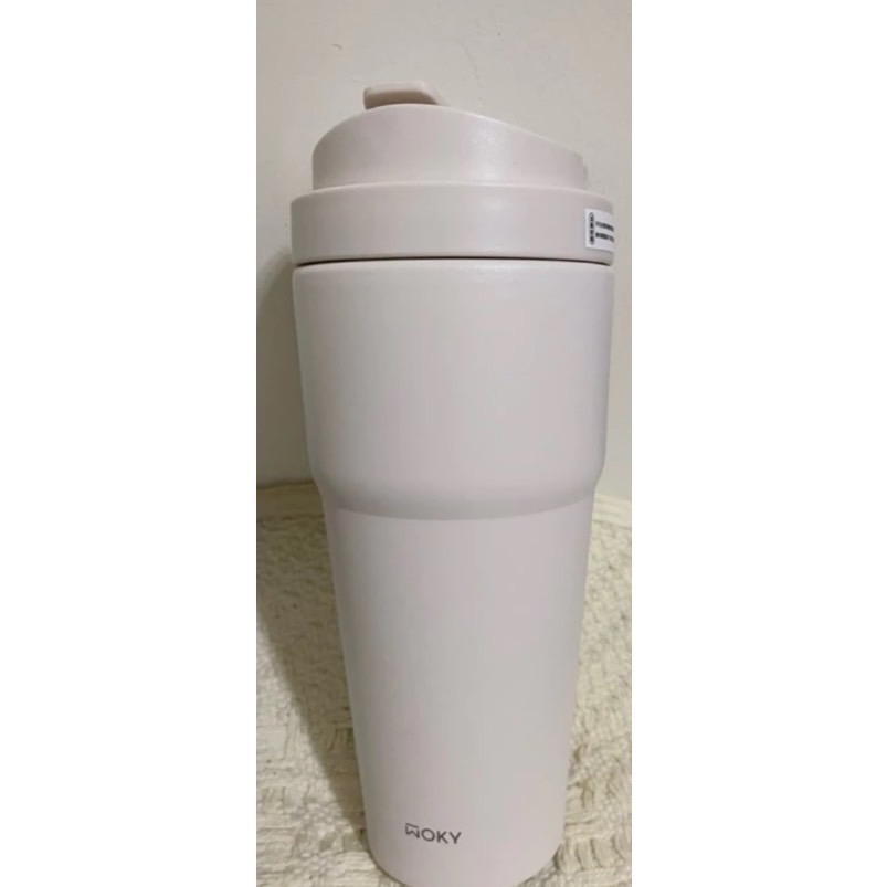 ￼【WOKY 沃廚】●●渾圓杯-2代手提雙層陶瓷易潔層保溫杯750ml/550ml(不附吸管）-細節圖6