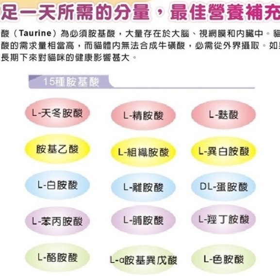 百粒 BaeLi Taurine牛磺酸+15種綜合胺基酸 100g罐裝 # 犬貓適用 #-細節圖2