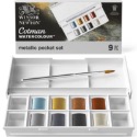 winsor&newton 0390702 塊狀 8色0390703 8ml 6色 溫莎牛頓 金屬色 掌上型 白盒 附筆-規格圖4