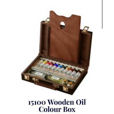 Old Holland 15100 Wooden Oil Colour Box 11色 40ml 老荷蘭油畫 桃心木箱組