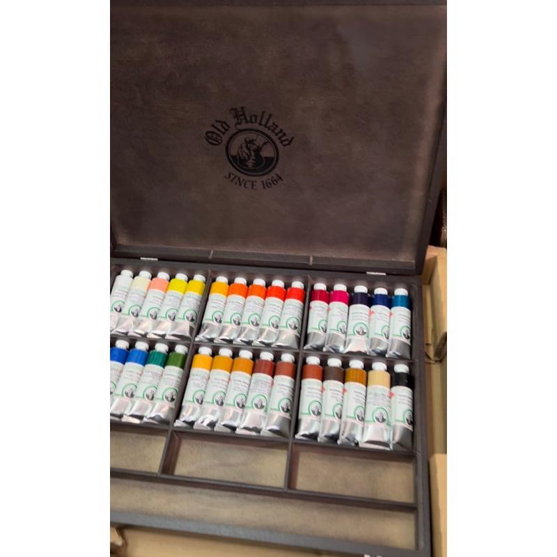 Old Holland 15105 Wooden Oil Colour Box 40ml 30色 老荷蘭 桃心木箱 油畫-細節圖4