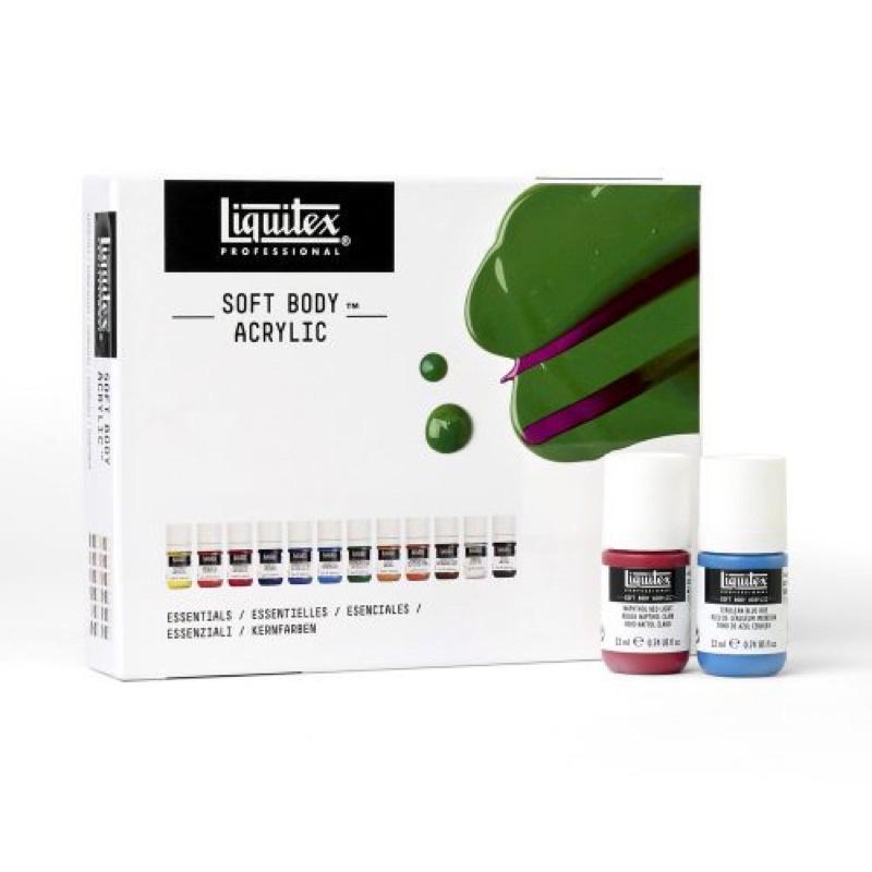 贈刮刀 Liquitex soft body set 3699321 12色 12x22ml 中黏度 專家級壓克力-細節圖4