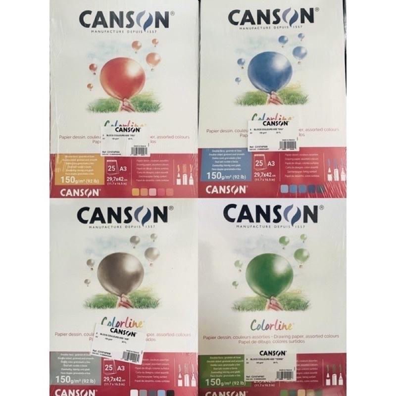 新品 有4款 CANSON Colorline C31074 150g 5色 1包25張 法國 色粉紙 藍色 灰色 黑色-細節圖5