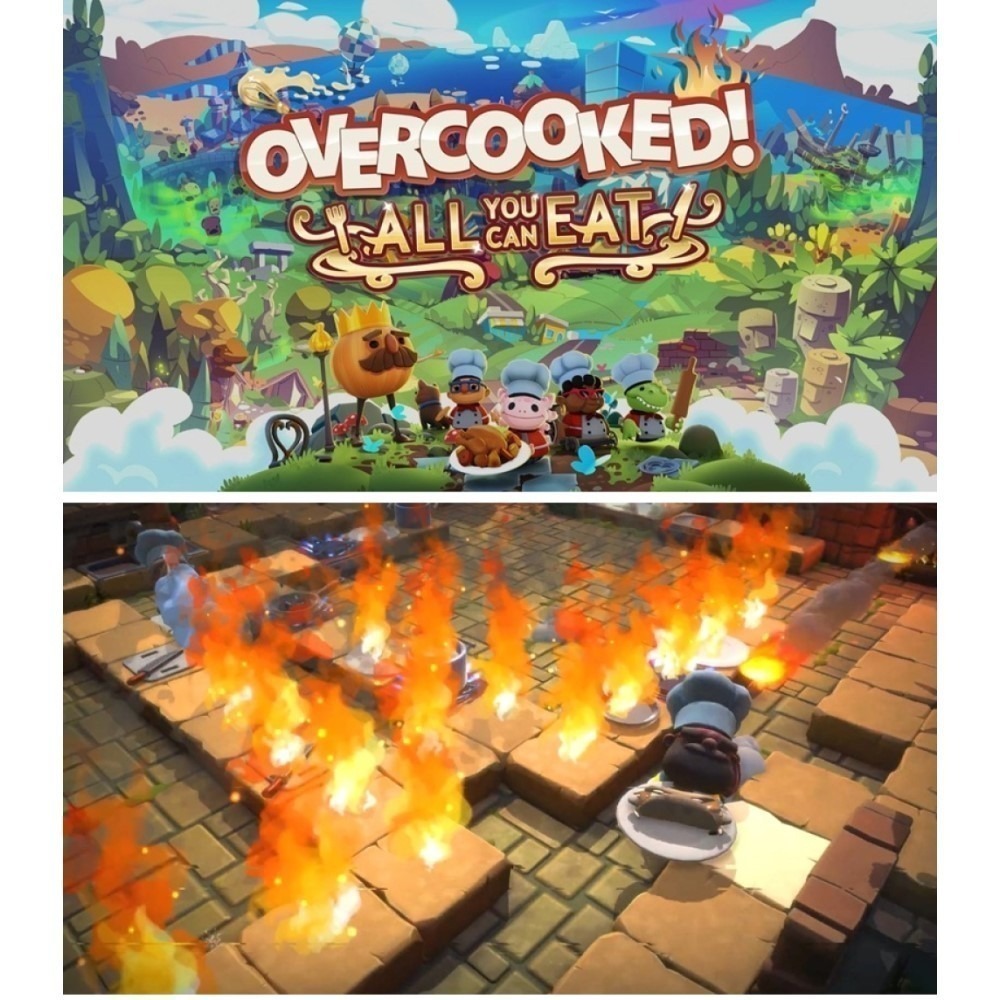 【Nintendo任天堂】 胡鬧廚房！全都好吃  煮過頭  Overcooked 全合輯 中文版 全新現貨-細節圖2