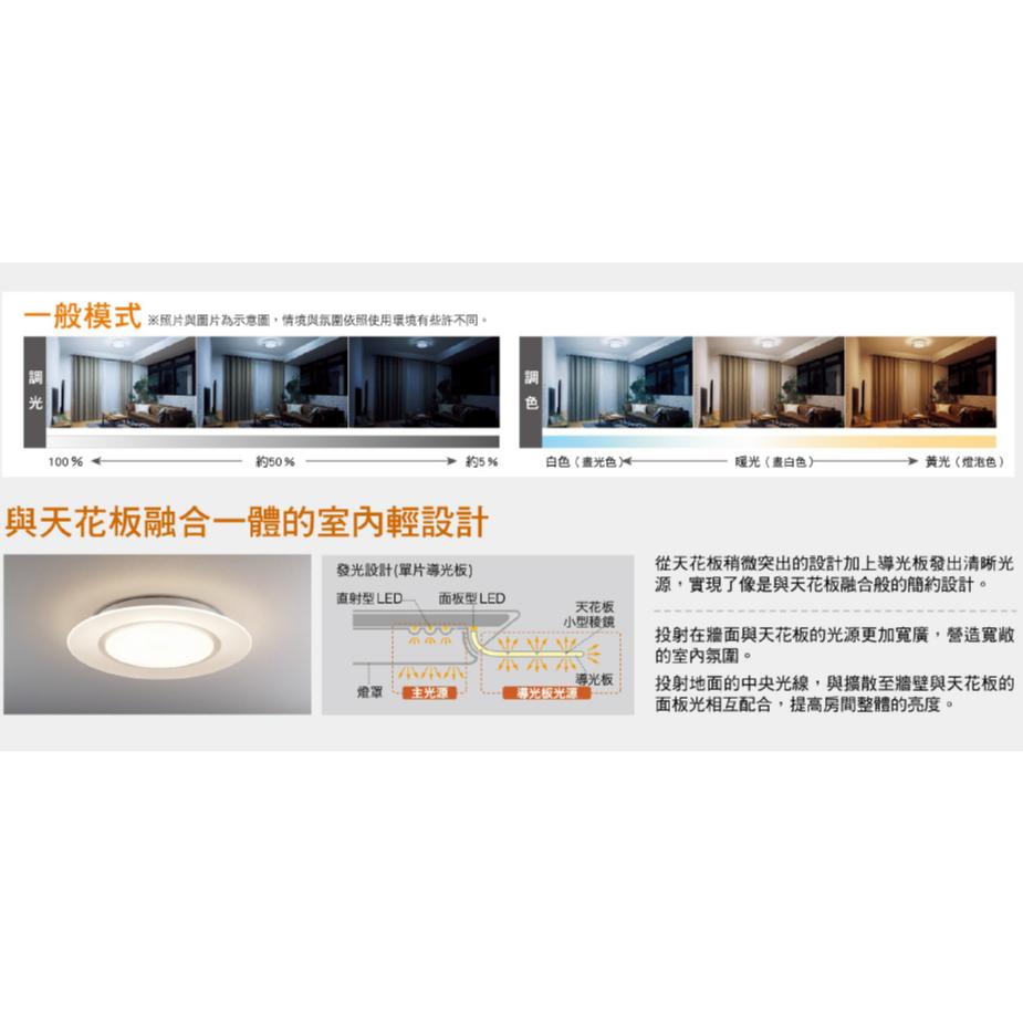 【Panasonic原廠授權 / 導光板吸頂燈】含稅開發票 國際牌 LED 吸頂燈 47.5W 單層 雙層 流川 萬花-細節圖4